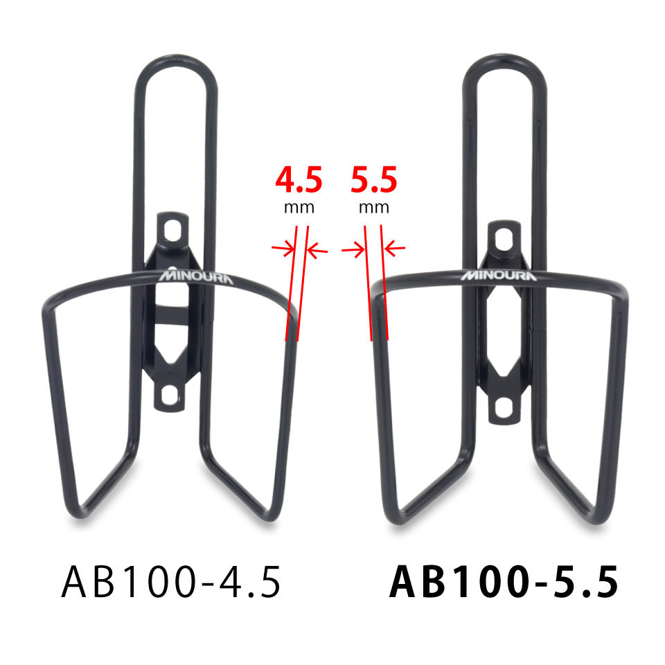ミノウラ AB-100-5.5 ボトルケージ パウダーレッド 取付用ボルト無し