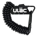 ULAC PICCADILLY ブラック カラビナケーブルロックコンボ