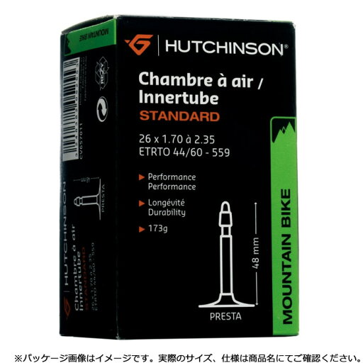 ハッチンソン スタンダード チューブ 700×25-30 仏式(60mm) (8070-CV657781) ハッチンソン スタンダード チューブ 700×25-30 仏式(60mm) (8070-CV657781)