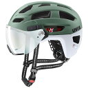 ウベックス finale visor V モスグリーン/クラウドマット ヘルメット