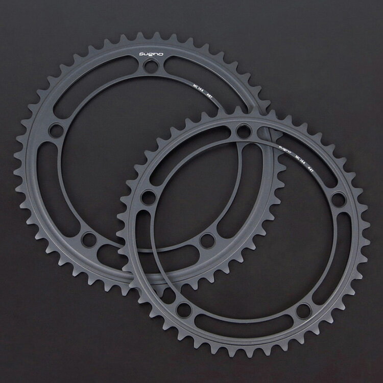 スギノ MC144 1/8 ブラック 51T-54T チェーンリング