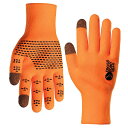 シャワーズパス Cross Point Waterproof Knit Gloves セーフオレンジ タッチパネル対応
