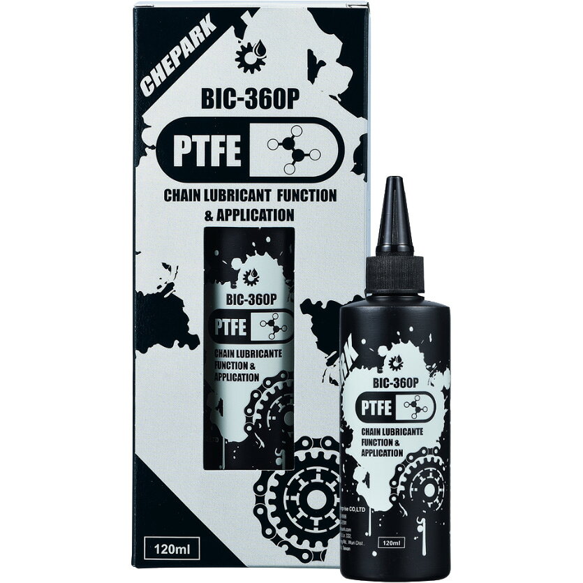 CHEPARK(チェパーク) PTFE テフロンウェットタイプチェーンオイル 120mlボトル