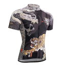 DECOJA(デコジャ) サイクルジャージ 半袖 龍虎 和柄