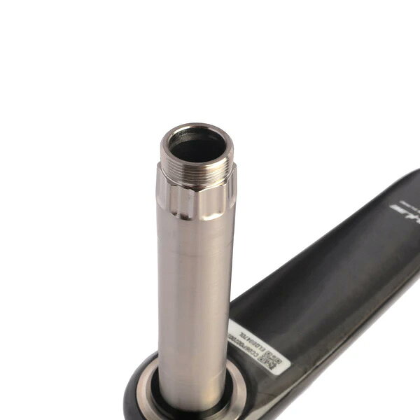 ワールドサイクルのエライリー X-trecento カーボンクランクアーム チタニウムスピンドル 165mm(φ24mm) 専用工具付き｜アングル3