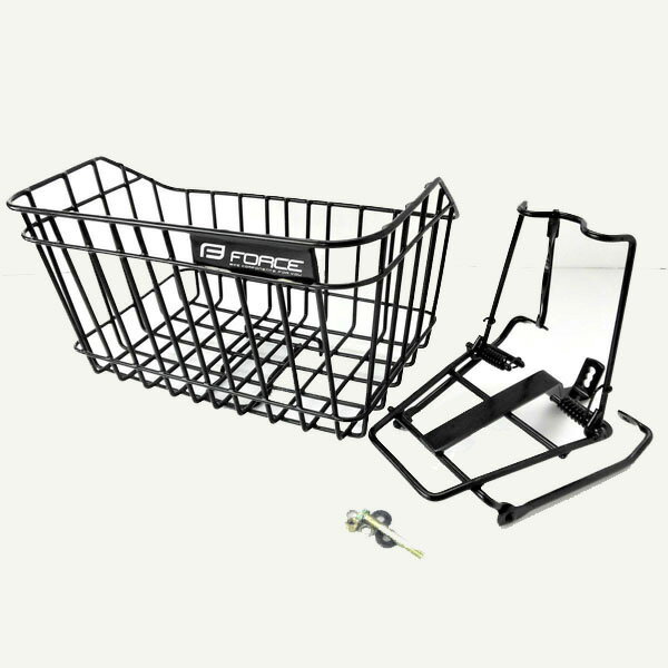 Baskets - フォース ワンタッチ前カゴ＆キャリア ブラック