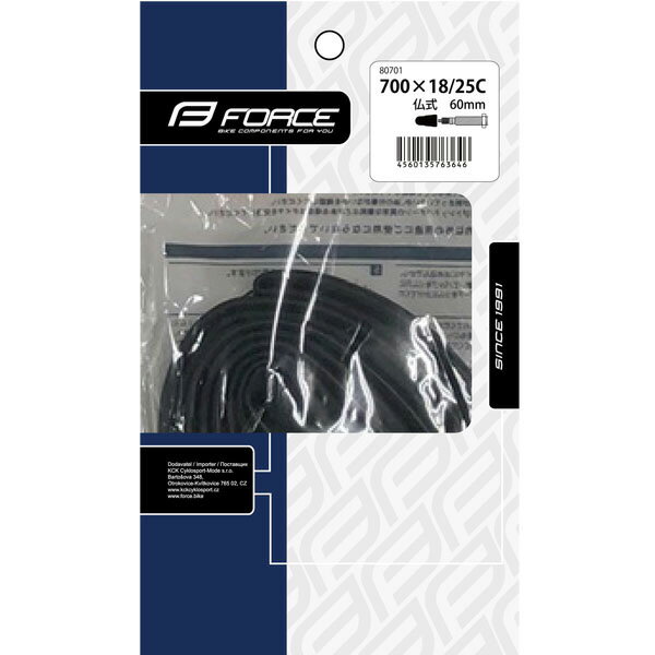 乐天商城 - フォース チューブ フレンチバルブ 60mm 700×25-32C ブラック