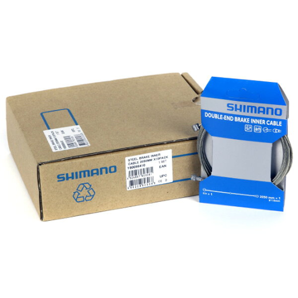 シマノ ダブルエンドスチールブレーキインナーケーブル（外径1.6mm×2050mm / 10パ...