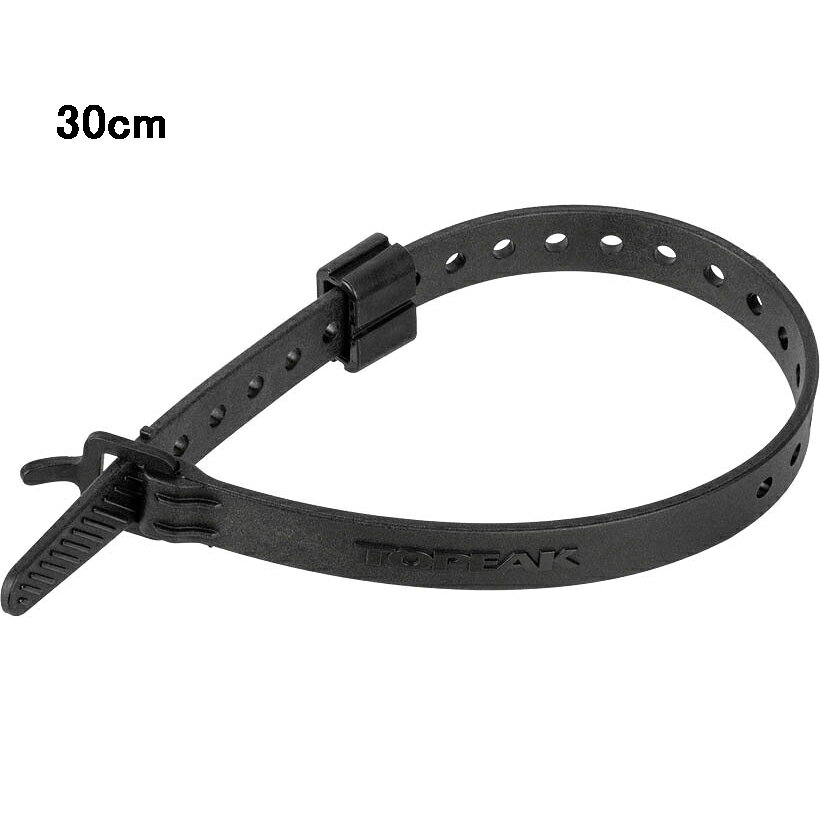 Topeak Omni Strap 30cmTPU素材を使用した、耐久性のあるストラップです。荷物の固定やバイクパッキングに便利で、柔軟性が高く扱いやすい設計です。全長30cmで、小物の固定に最適なサイズです。【素材】TPU【サイズ】L330×W19×H7mm全長：30cm重量：13.1g【仕様】耐久性の高いTPUストラップ商品のカラー・サイズについて商品のカラーはディスプレイの種類等により、実物と異なって見える場合がございます。掲載商品の仕様、ロゴ等のデザインは改良のため、変更される場合がございます。また、メーカーが発表していない寸法や個人的なフィット感についてはお答えいたしかねます。あらかじめご了承ください。沖縄県への送料について 沖縄県への発送に送料無料は適用されません。購入金額に関わらず1,650円（税込）が通常送料に別途加算されます。