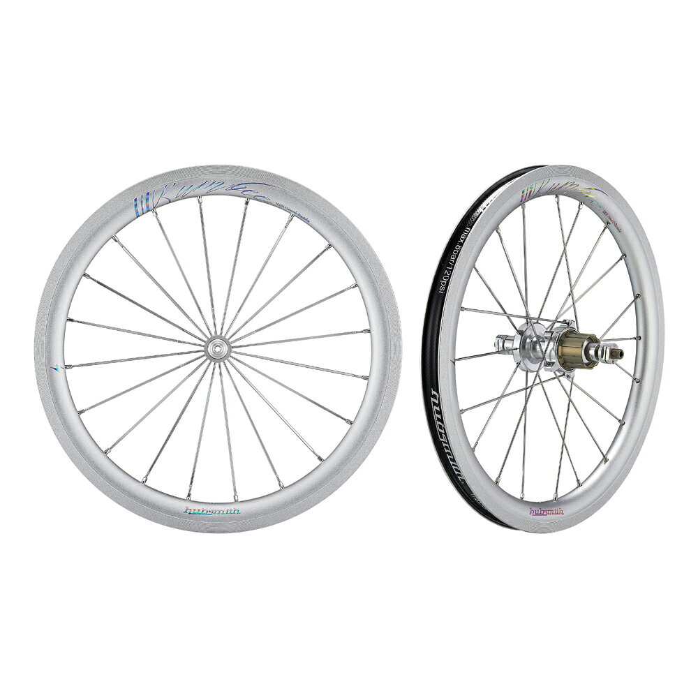 Hubsmith HS-Bumbee A349 7SP BROMPTON MK5用 7速 349 (16インチ) ホイールセット サンドシルバー スチール (ハブスミス)