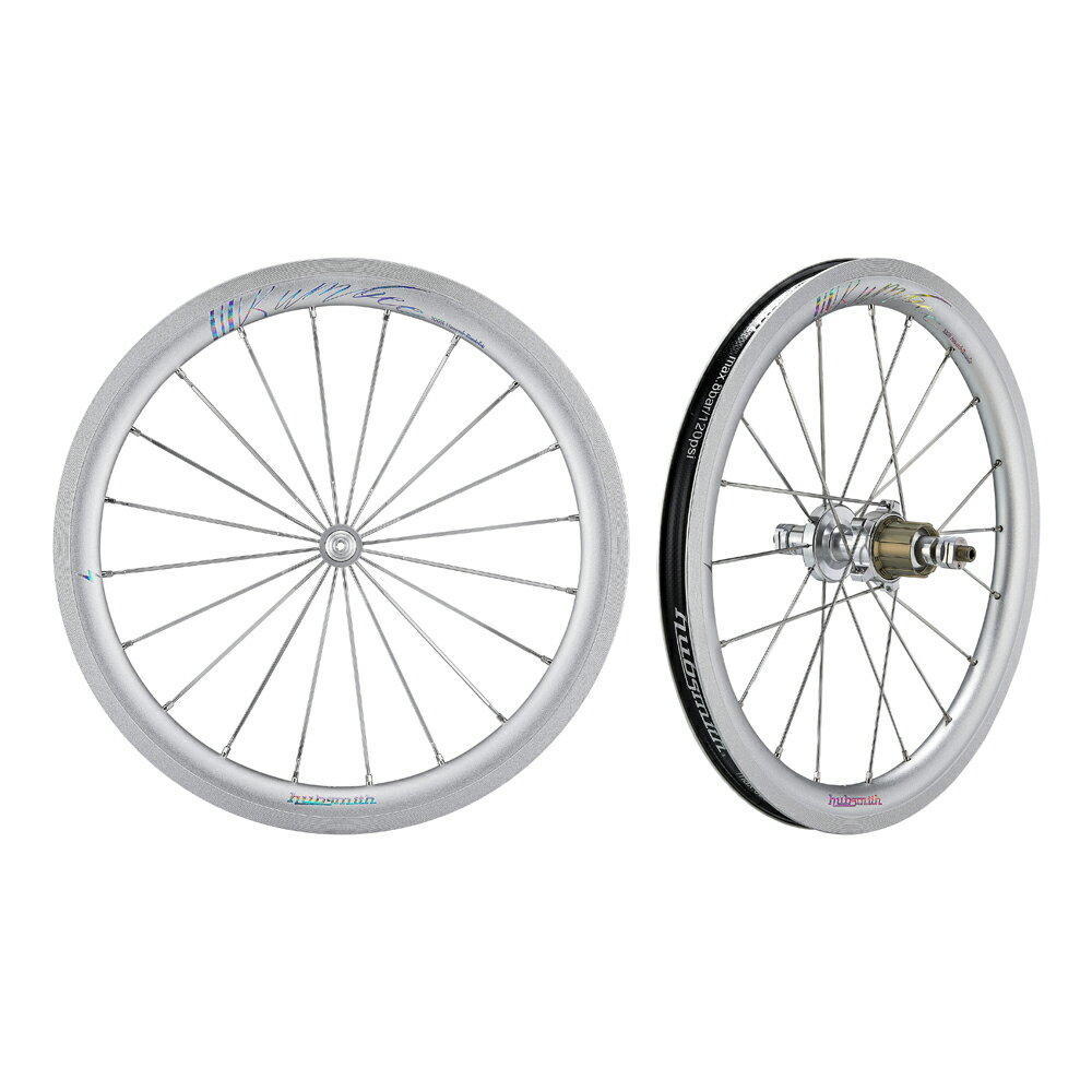 Hubsmith HS-Bumbee A349 7SP BROMPTON MK5用 7速 349 (16インチ) ホイールセット サンドシルバー セラミック (ハブスミス)
