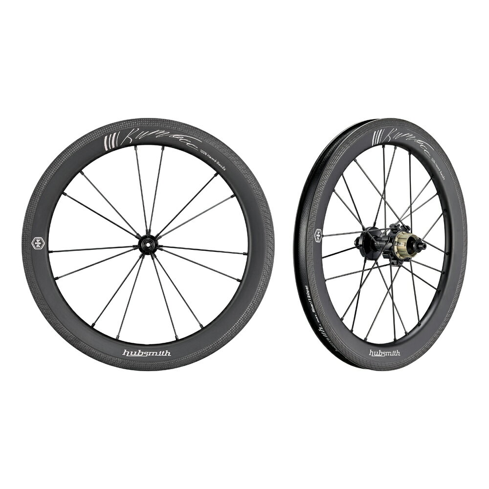 Hubsmith HS-Bumbee P.CC349 4-5SP BROMPTON MK6用 4-5速 349 (16インチ) カーボンホイールセット ブラック セラミック (ハブスミス)