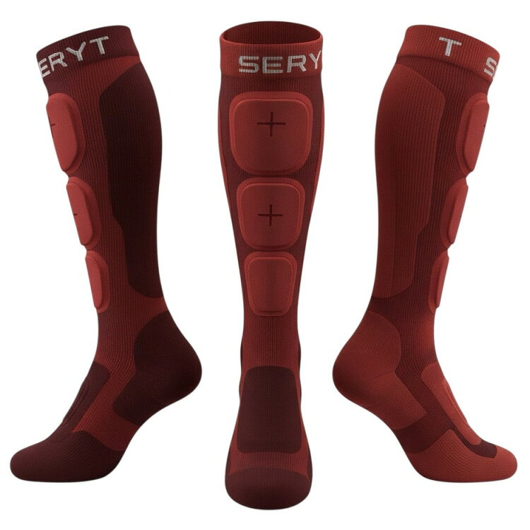 SERYT(セリット) SHELTER PROTECTIVE SOCKS ダークレッド