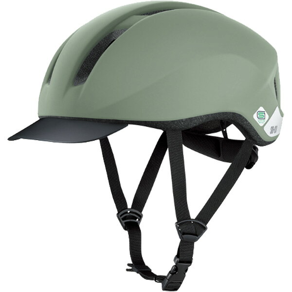 バイザータイプのスポーティーな軽涼ヘルメット。あごひも：ブラック規格：SG基準サイズ/重量：M55-58cm/260g、L57-60cm/280g、XL60-62cm/300g※サイズはあくまで目安です。 製品の設計により同じサイズ表示でも装着感が異なる場合があります。※重量は当社計測による参考重量のため、実際の重量と若干異なる場合があります。商品のカラー・サイズについて商品のカラーはディスプレイの種類等により、実物と異なって見える場合がございます。掲載商品の仕様、ロゴ等のデザインは改良のため、変更される場合がございます。また、メーカーが発表していない寸法や個人的なフィット感についてはお答えいたしかねます。あらかじめご了承ください。沖縄県への送料について 沖縄県への発送に送料無料は適用されません。購入金額に関わらず1,650円（税込）が通常送料に別途加算されます。