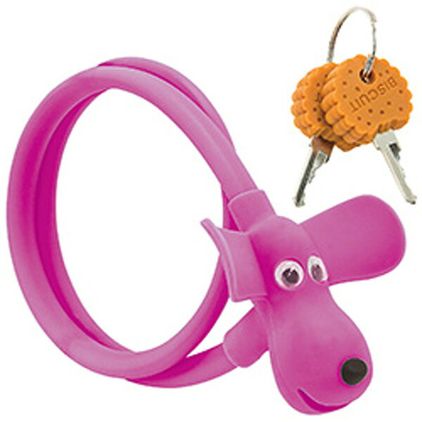 TS BIKE Doggy Lock — велозамок «собачка» розовый