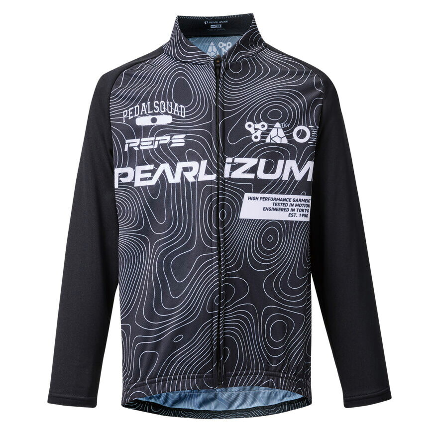 パールイズミ 【K3455-BL】キッズ プリント ジャージ 4.パールブラック PEARLIZUMI