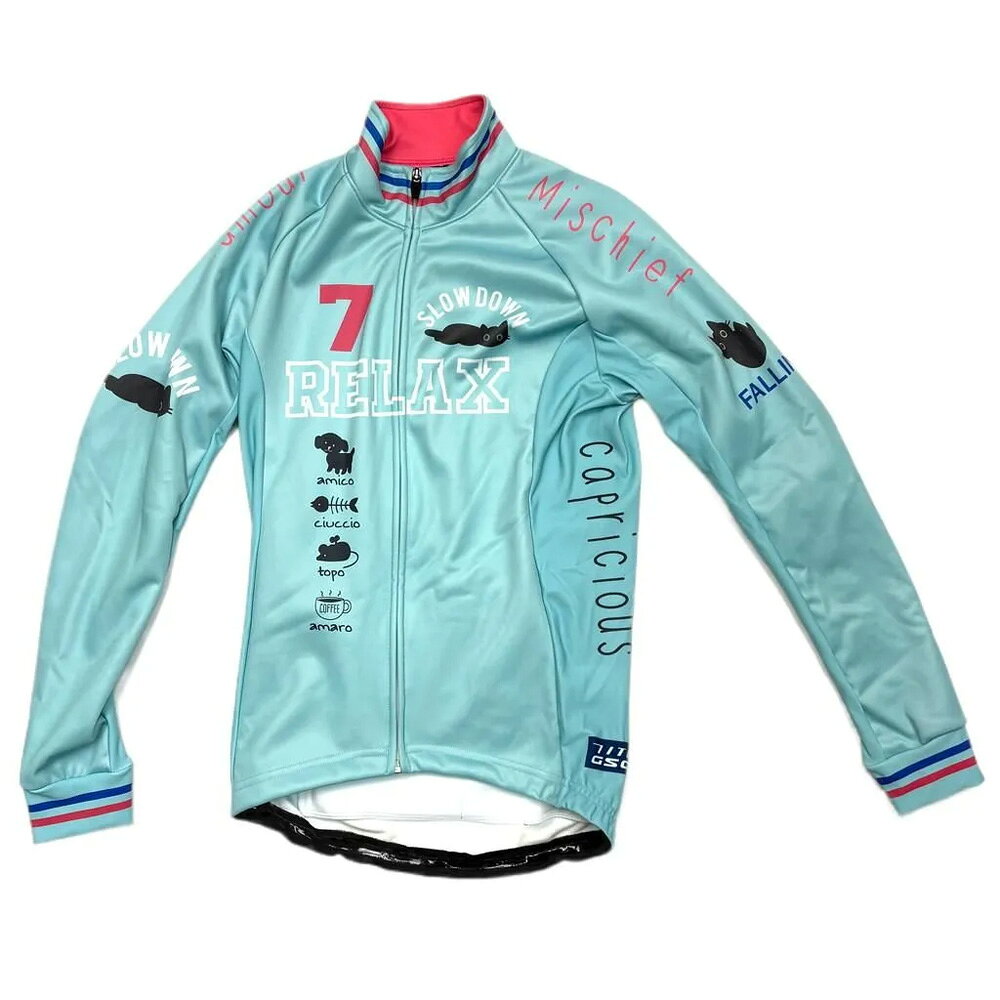 セブンイタリア Torokeru Relax Cat Lady Jacket チェレステグリーン レディース
