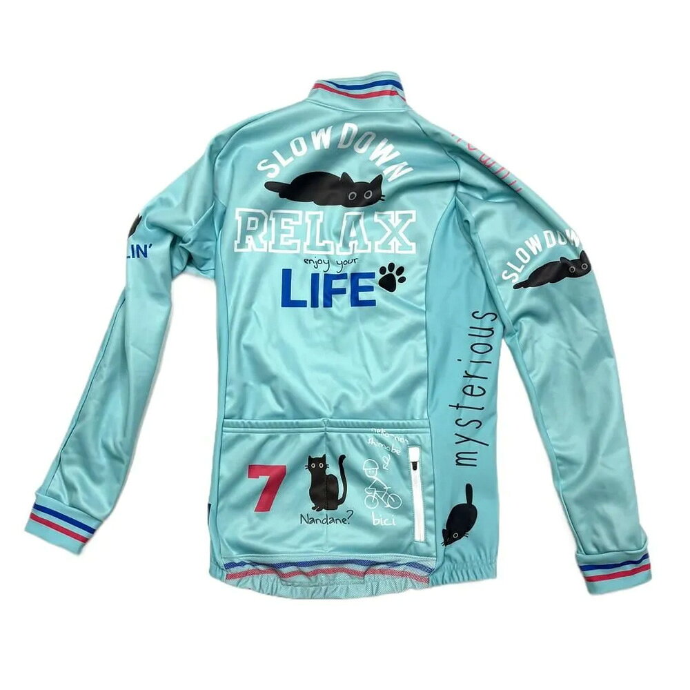 セブンイタリア Torokeru Relax Cat Lady Jacket チェレステグリーン レディース
