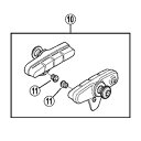 [10]R55C4 カートリッジタイプブレーキシューセット(左右ペア) 【自転車】【ロードレーサー用】【ULTEGRA】【BR6800用スモールパーツ】