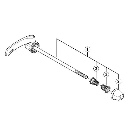 [1]クイック軸組立品(133mm)