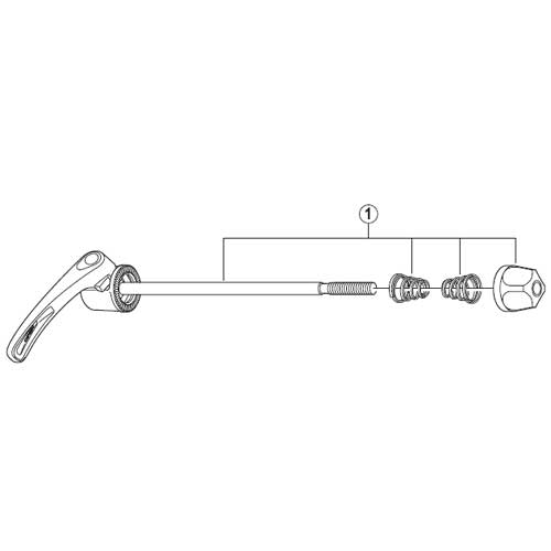 [1]クイック軸組立品(133mm)