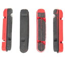 カンパニョーロ BR-BO500X1 カーボンリム用ブレーキパッド シマノ用 4個セット レッド