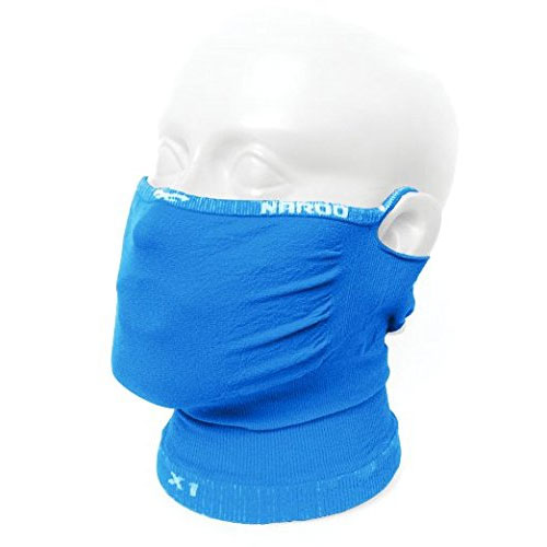 【M便】ナルー X1 ブルー スポーツ用フェイスマスク 日焼け予防 UVカット