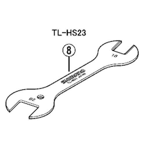 [8]TL-HS23 ハブ調整スパナ（18mm×28mm）