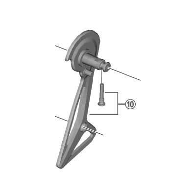 [10]右プレート＆抜止めボルト