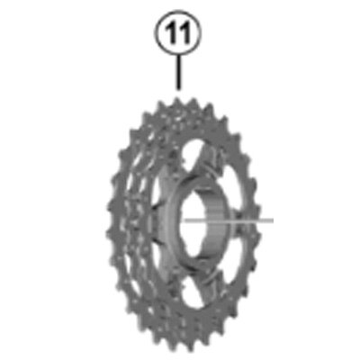 [11]ギアユニット（24-27-30T）11-30T用