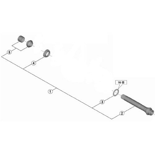 [1]ハブ軸組立品（玉間142mm）
