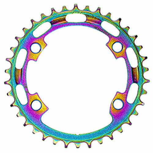 RIDEA GRX LF ROUND RING TIN ラウンドリング W0 オイルスリック ナローワイドシングル用 シマノ11/12段チェーン対応