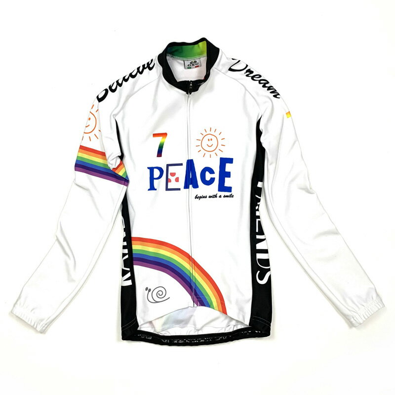 セブンイタリア Peace Sunny Day Lady LS Jersey ホワイト レディース