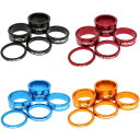 KCNC ヘッドセットスペーサーセット (3・5・10・14・20mm) 【自転車】【ロードレーサーパーツ】【スペーサー】【アルミ】【KCNC】