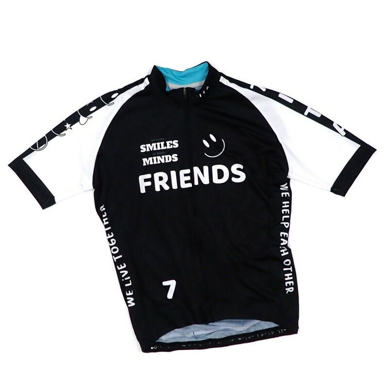 セブンイタリア Smiles Minds Friends Jersey ブラック