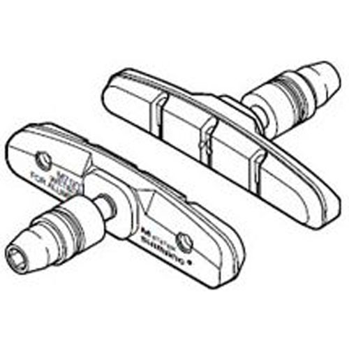 【M便】シマノ BR-M760/M600/M580/ M530/M330/MC18/ T660/T330/MX70/ M70T3 ブレーキシューセット(左右ペア)