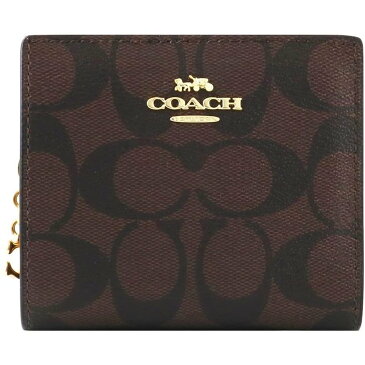 【新品】コーチ COACH 二つ折り財布 C3309 IMAA8 レディース アウトレット　リボンラッピングコーチの箱と紙袋付き