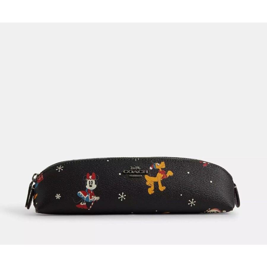 コーチ 【新品】コーチ COACH ペンケース CN570 ミッキーマウス Disney X ディズニー ホリデー限定コラボ ギフトセット付