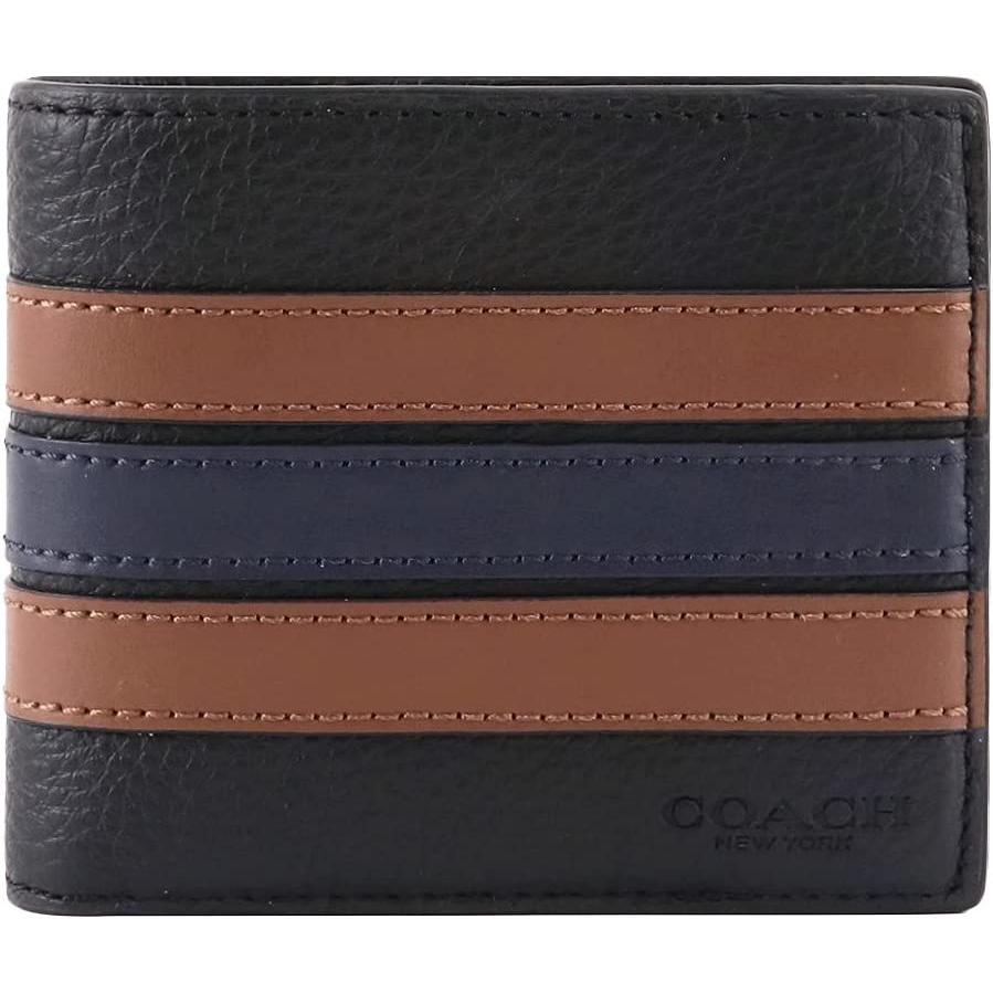 【新品】コーチ COACH 二つ折り財布 3007-QBR64 アウトレット メンズ コーチギフトボックス付き