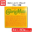 大塚製薬 カロリーメイト ブロック フルーツ 4本×60箱 2ケース 栄養 空腹解消 手軽 フルーツ味