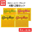 大塚製薬 カロリーメイト ブロック4本入 4種 各3箱 チーズ フルーツ チョコレート メープル 12箱セット