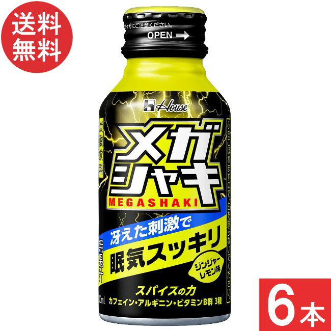 送料無料 ハウスウェルネス メガシャキ 100ml×6本