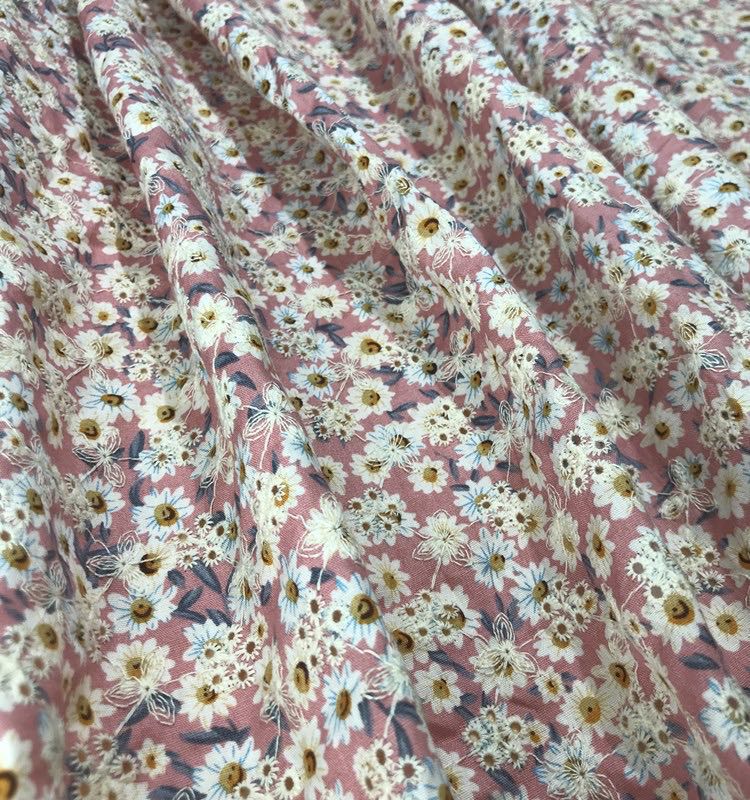 レース生地 マスク用生地 綿100% L040 カット 花プリント 花柄 刺繍 コットンレース ワークレース130cm*30cm