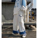 ワイドパンツ 春秋レディース ゆったり 学生 スポーツウエア LPCA011(S-3XL)