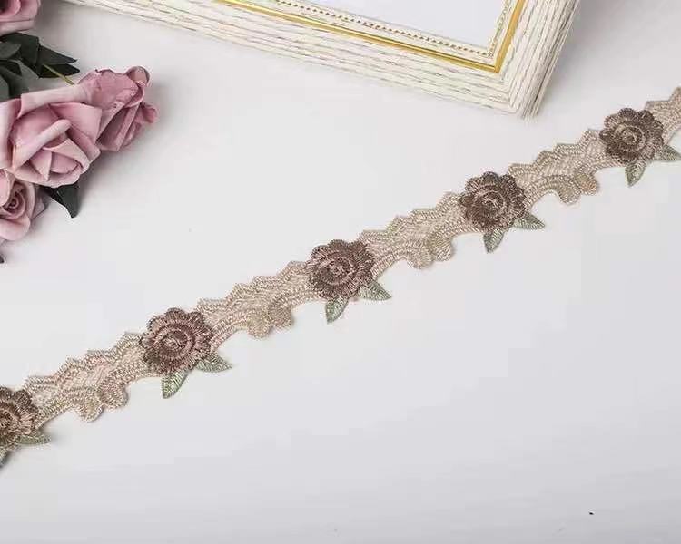 レース カーテン用 カーテンレース DIY 手芸用 縁飾り花柄 手作り 生地 ハンドメイ...
