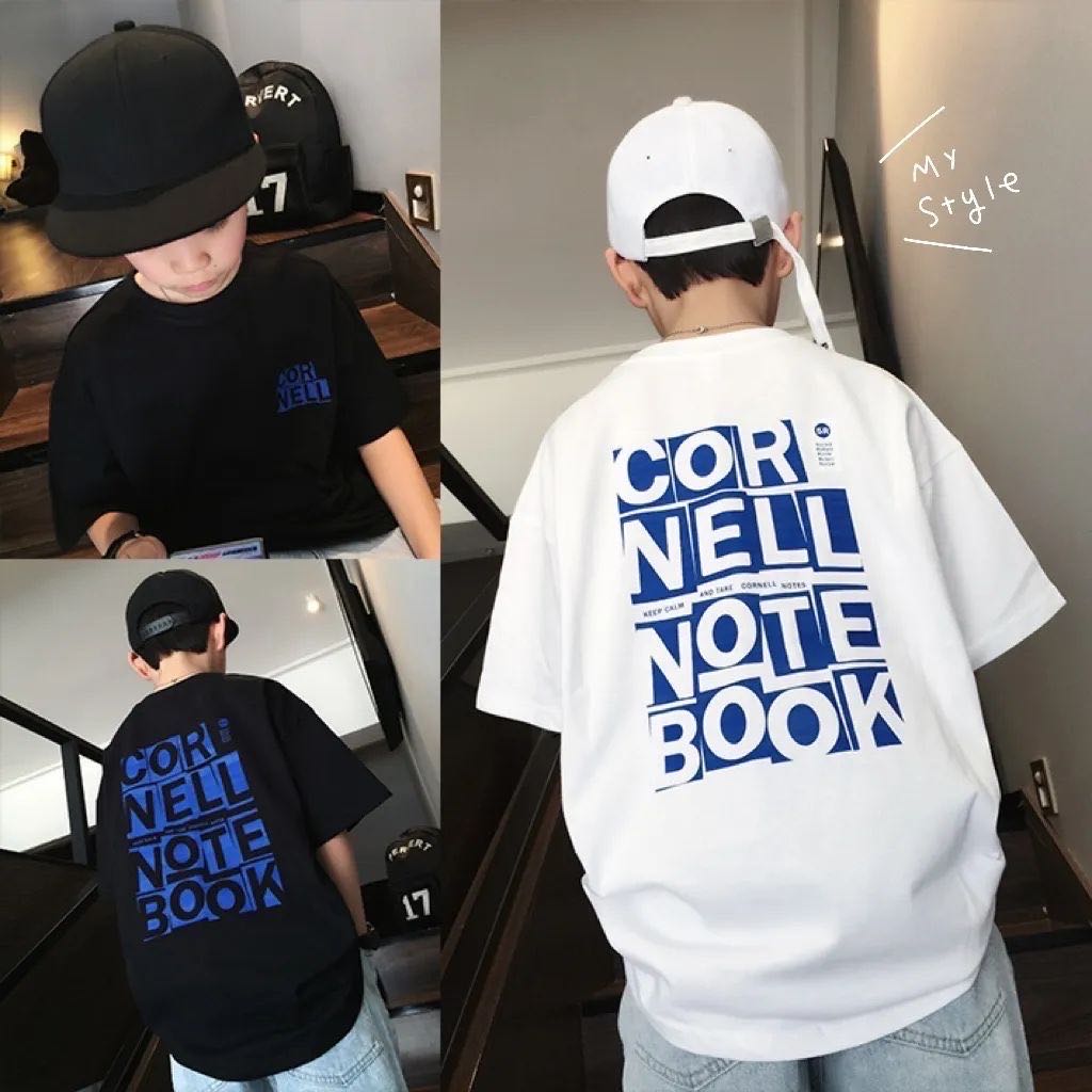 乐天商城 - キッズ 子供服 Tシャツ トップス カジュアル 男の子 夏 ゆったり 可愛い ジュニア 半袖 英文字 薄手 KUFB022