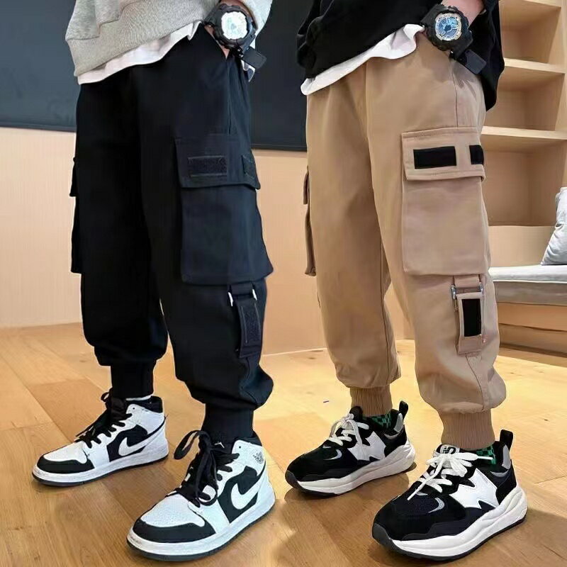 乐天商城 - キッズ スポーツパンツ カジュアル ポケット パンツ 男の子 女の子 春秋 ゆったり 子供服 子ども服 こども服 子供 ダンスズボン キッズウェア ウエストゴム 無地 ジュニア 薄手 可愛い 黒 ベージュ ( 110 120 130 140 150 160 110cm 120cm 130cm 140cm 150cm 160cm ) KTFA062