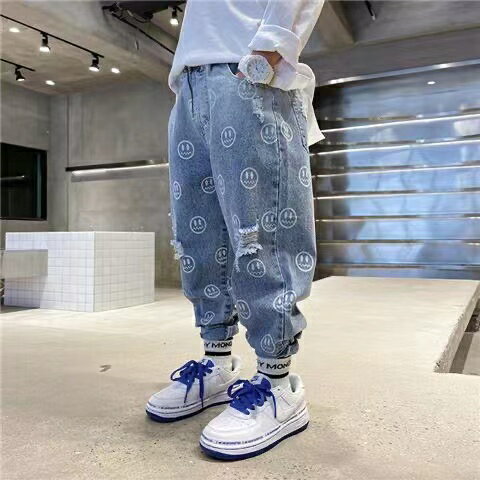 キッズ 子供服 デニムパンツ カジュアル 総柄...の紹介画像2