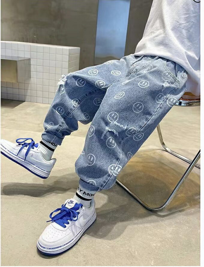 キッズ 子供服 デニムパンツ カジュアル 総柄...の紹介画像3