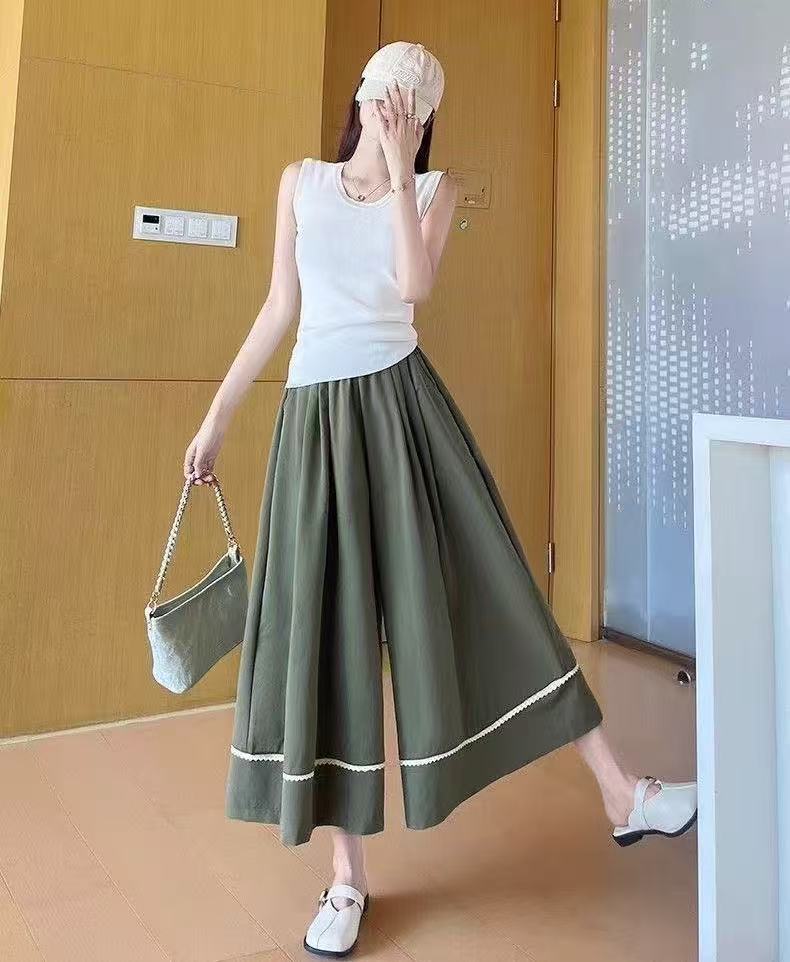 ワイドパンツ レディース 薄手 夏のズボン 涼しい クール 夏ワイドパンツ 大きいサ...